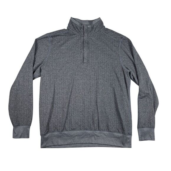 Tommy Bahama 1/4 Zip Sweater Mens M Pullover High Neck Gray - Picture 1 of 8